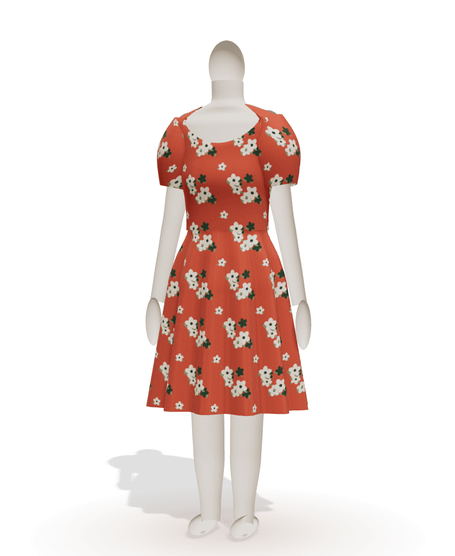 Fit-and-flare dress